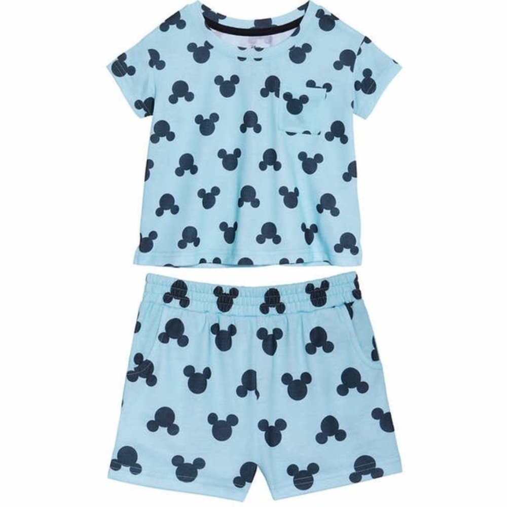 Disney Mickey Mouse Kids' 2 Piece PJ Pajama Set NEW